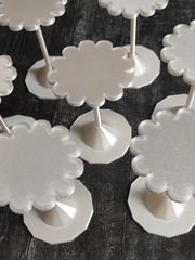 Перламутровый набор подставок и кондитерских гвоздиков 