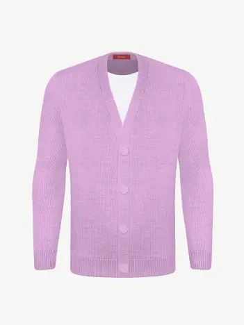 Кардиган с пуговицами из шелка