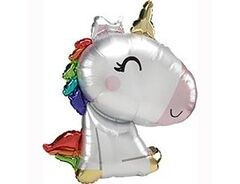 А Фигура, Единорог, Малыш, Белый сатин, 27