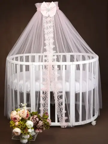 Балдахин с кружевом и брошью "Версаль"