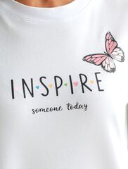 Футболка с принтом свободная эластичная из премиального хлопка  D49.136 (130778)