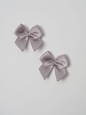 Бантик пришивной серый 2,5 см