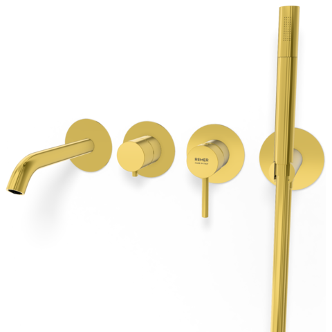 Remer X53D2PWBDO Смеситель для ванны Remer X Style X53D2PWBDO, золото глянцевое