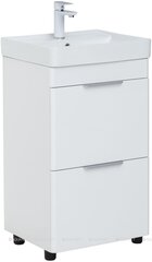 Aquanet 367334 Тумба с раковиной Ирис new 50 (Ирис Т) напольная 2 ящ. цв.белый глянец (367334) фото