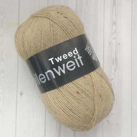 Пряжа Lana Grossa Meilenweit 100 Tweed 178 песочный