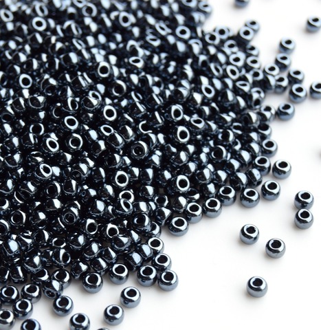 15/0 RR-0451 Бисер круглый Миюки Оружейная сталь /Miyuki round 15/0 Gunmetal