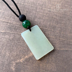 Амулет "Тетрагон" малый. Буромский нефрит.