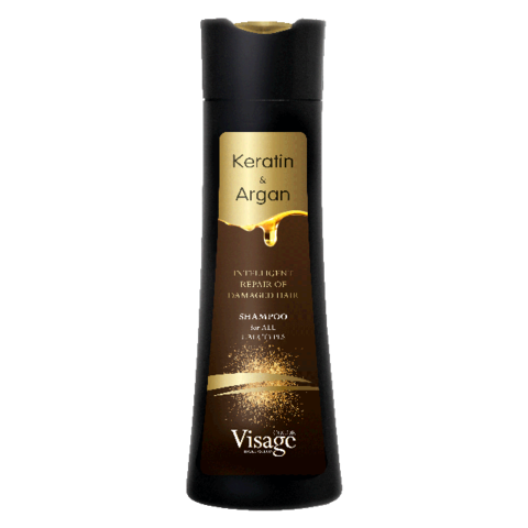 Шампунь с кератином и аргановым маслом, Visage Keratin&Argan Shampoo, 250 мл