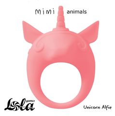 Оранжевое эрекционное кольцо Unicorn Alfie - 