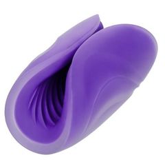 Фиолетовый рельефный мастурбатор Spiral Grip - 