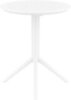 Стол пластиковый складной Siesta Contract Sky Folding Table Ø60, белый