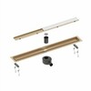 Timo Drain System 900 DS230209/17 Душевой лоток с двусторонней решёткой под плитку (золото матовое)