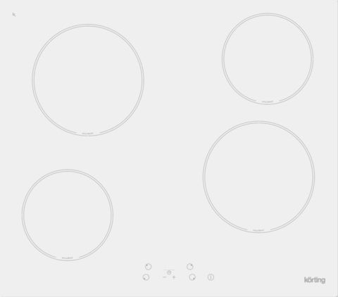 Электрическая варочная панель Korting HK 60001 BW