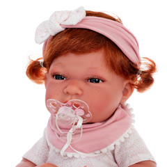 Munecas Antonio Juan Кукла Альберта в розовом, 33 см (6032)