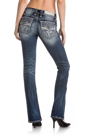 Rock Revival | Джинсы женские DIXEE B205 BOOT CUT JEAN RP2619B205 на модели сзади