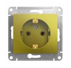 Механизм розетки 1-м Glossa 16А 250В с заземл. фисташк. SchE GSL001043
