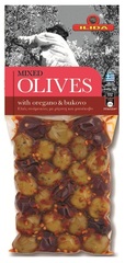 Оливки микс с орегано и буково OLIVES с косточкой 150 гр