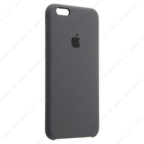 Накладка Silicone Case для Apple iPhone 6s Plus/ 6 Plus темно-серый