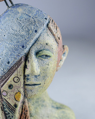 Скульптура из шамотной глины «Дева», 11х13х21 см, Falco Ceramic