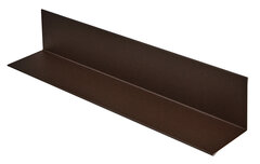 Планка примыкания увел. 250х147х2000 (0,45) PE Шоколад Ral 8017