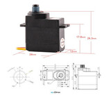 Сервопривод KST DS113MG (2.0-3.5кг/см, 0.09-0.13сек/60°, 12г)