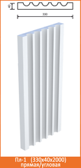 Пл-1/4 (330x40х2000мм) прямая