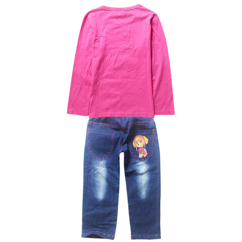 Скай и Эверест комплект футболка и джинсы для девочки