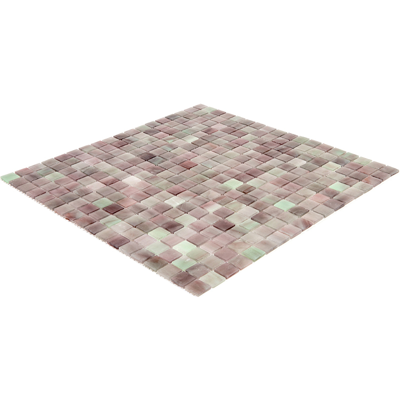 SM11 Мозаика одноцветная чип 15 стекло Alma Mono Color коричневый квадрат глянцевый