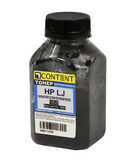 Тонер Content для HP LJ 1010, 1012, 1015, 1020, 1022, Bk, 100 г, банка