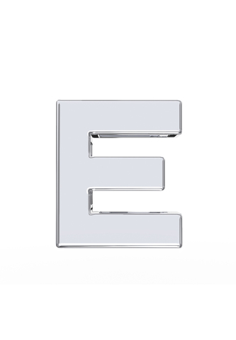 Колье буква "E" на цепочке