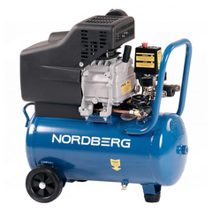 NORDBERG (NCE25/241) Компрессор поршневой, 220 В, ресивер 24 л, 240 л/мин
