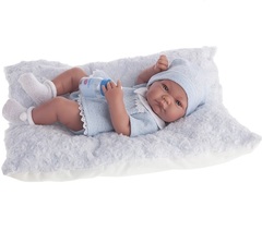 Munecas Antonio Juan Кукла-младенец Нико, в голубом, 42 см (5053B)