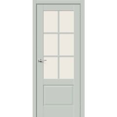 Купить Межкомнатная дверь эмалит Прима-13.0.1 Grey Matt остеклённая