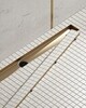 Timo Drain System 900 DS230209/17 Душевой лоток с двусторонней решёткой под плитку (золото матовое)