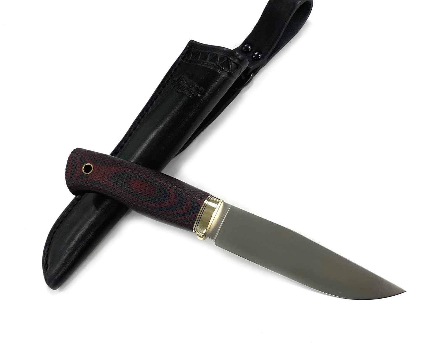 Нож Стерх (клин от обуха), CPR, микарта красно-черный, 301.5254 купить ...