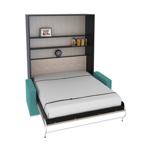 Шкаф-кровать вертикальная с диваном Эволюция