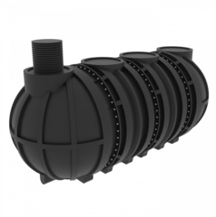 Емкость подземная горизонтальная Мультпласт M20 20000 л. горизонтальная (5580x2400x2400см;740кг;черный) - арт.555434.32