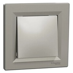 ВЫКЛЮЧАТЕЛЬ 1-КЛ БЕЗВИНТ.БРОНЗА ASFORA /SCHNEIDER/