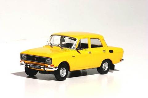 Moskvitch-2140 Moskwicz yellow 1:43 DeAgostini Kultowe Auta PRL-u #101