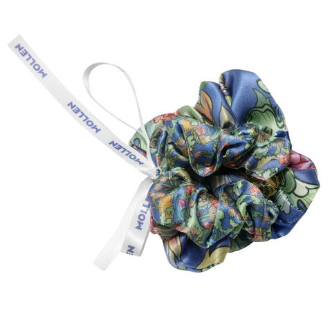 Комплект шелковых резинок для волос Mollen Рассвет васильково-синий