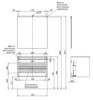 Aquanet 253912 Тумба Lino 80 Дуб Веллингтон (253912)