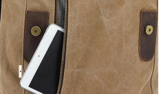 Рюкзак из кожи и хлопка BUG 388 Blue