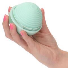 Зеленый вибромассажер Opal Ripple Massager - 