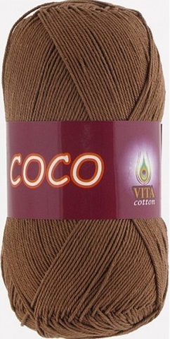 Пряжа VITA cotton "COCO" - (4306 - Св.шоколад)
