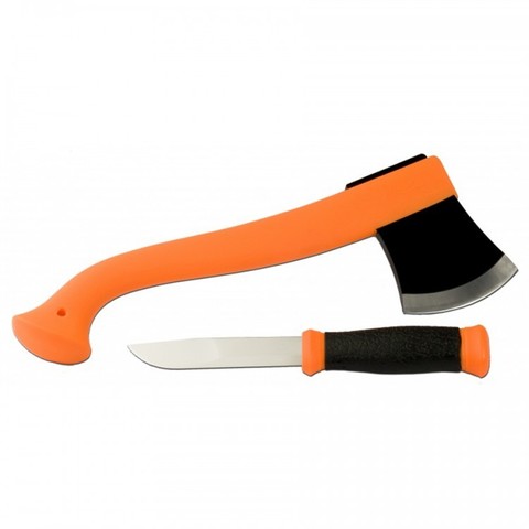 Туристический набор Morakniv Outdoor Kit MG, нож Mora 2000 + топор (оранжевый)