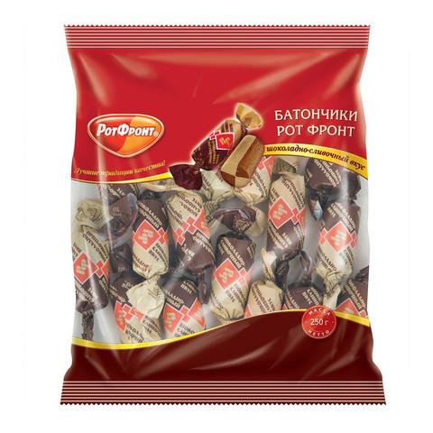 Конфеты Рот Фронт Батончики с шоколадно-сливочным вкусом 250 г