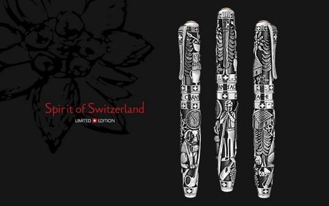 Ручка-роллер Caran d'Ache Spirit of Switzerland Silver LE (5070.051)