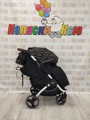 Коляска прогулочная Babalo 2023 полоская золотая (белая рама)