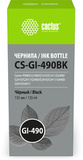 Чернила Cactus CS-GI-490BK GI-490 черный пигментный 135мл для Canon PIXMA G1400, G1410, G1411, G2400, G2410, G2411, G3400, G3410, G3411, G4400, G4410, G4411