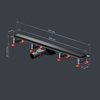 Am.Pm W01SC-U11-080-04BM MasterFlow Трап для душа линейный универс затвор Tile 80см цвет черн мат